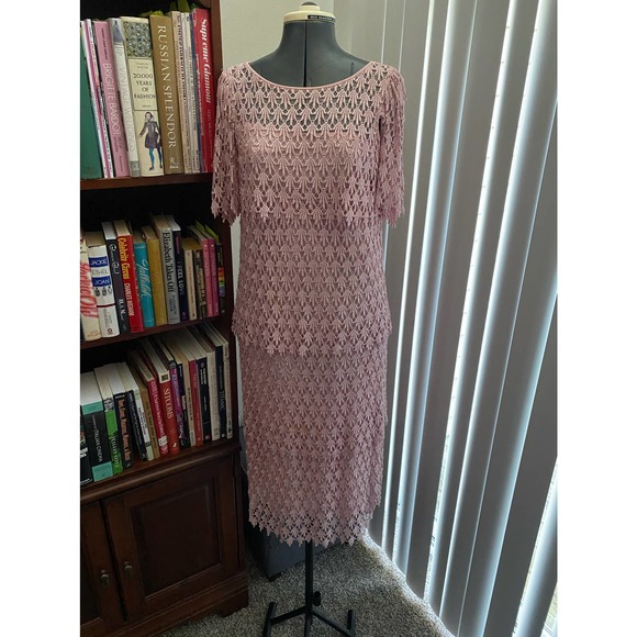 Jo Ed Sophisticates Dresses & Skirts - Vintage pink lace dress
